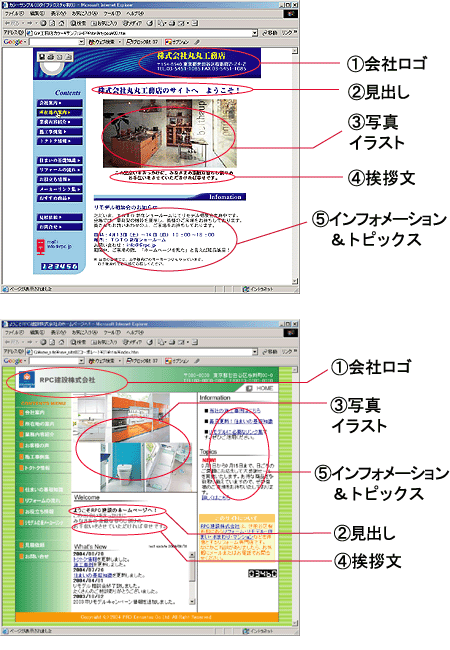 トップページ画面